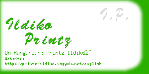 ildiko printz business card